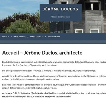 Jérôme Duclos, architecte